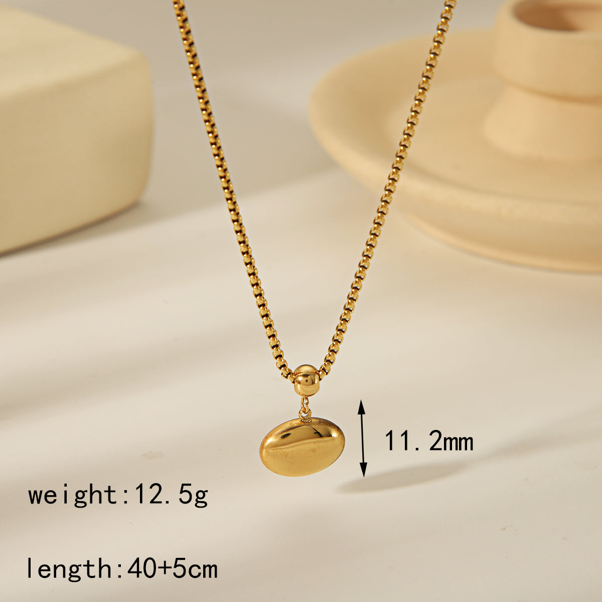 304 Stainless Steel 18K Gold Plated Casual Vintage Style Inlay Round Knot Zircon Pendant Necklace By Trendy Jewels