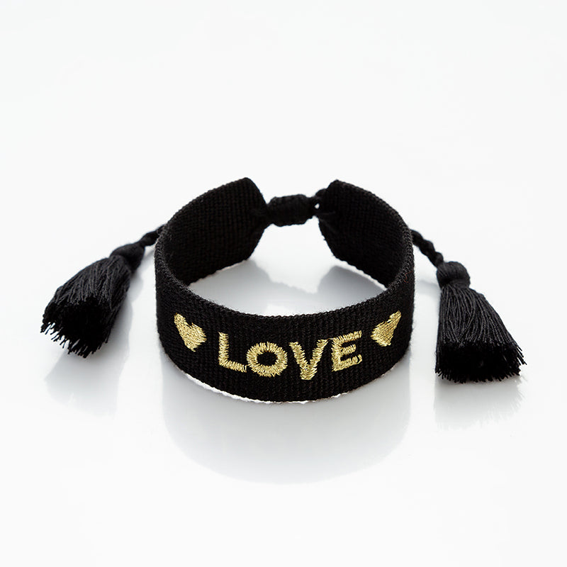 simple style love letter polyester knitting women's bracelets By Trendy Jewels