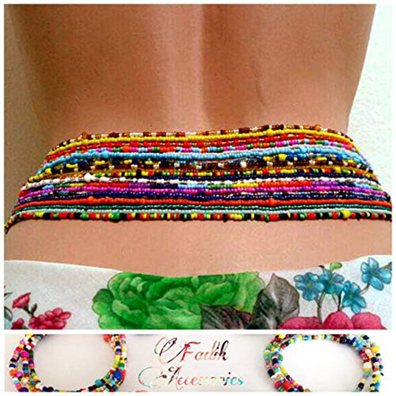 ethnic style beaded women's waist chain By Trendy Jewels