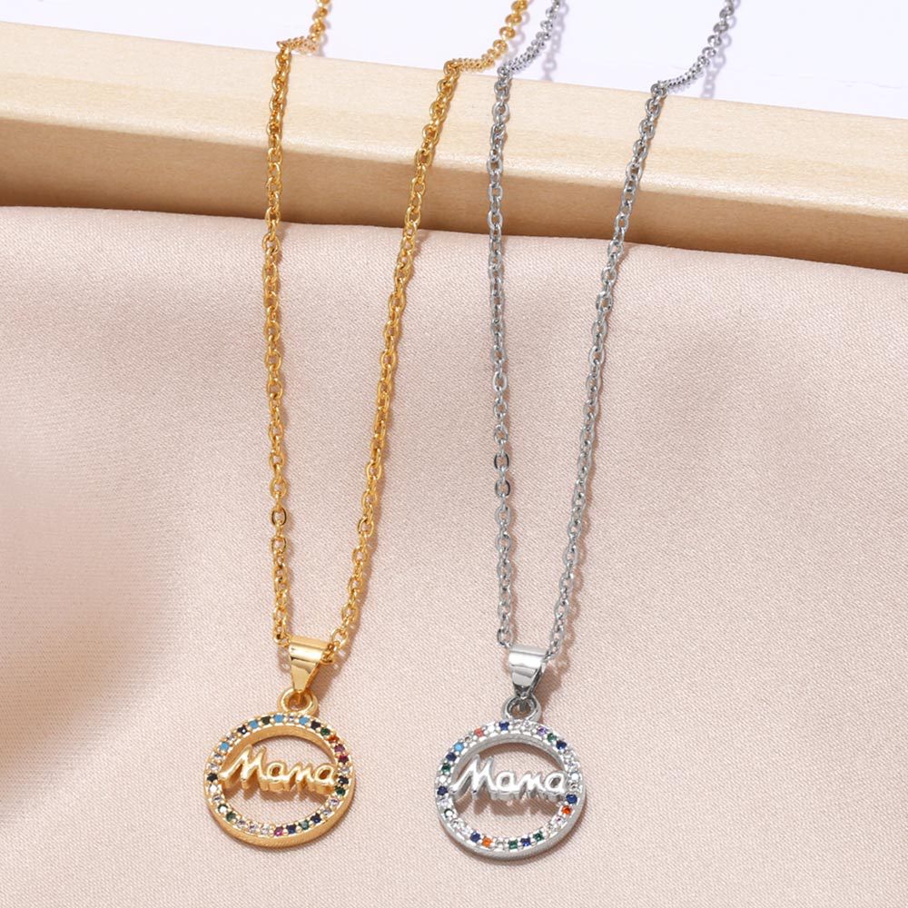 Copper Simple Style Geometric Letter Plating Pendant Necklace By Trendy Jewels