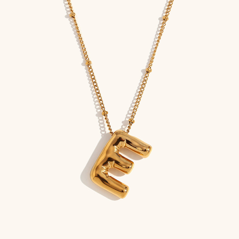304 Stainless Steel 18K Gold Plated Casual Classic Style Plating letter Pendant Necklace By Trendy Jewels